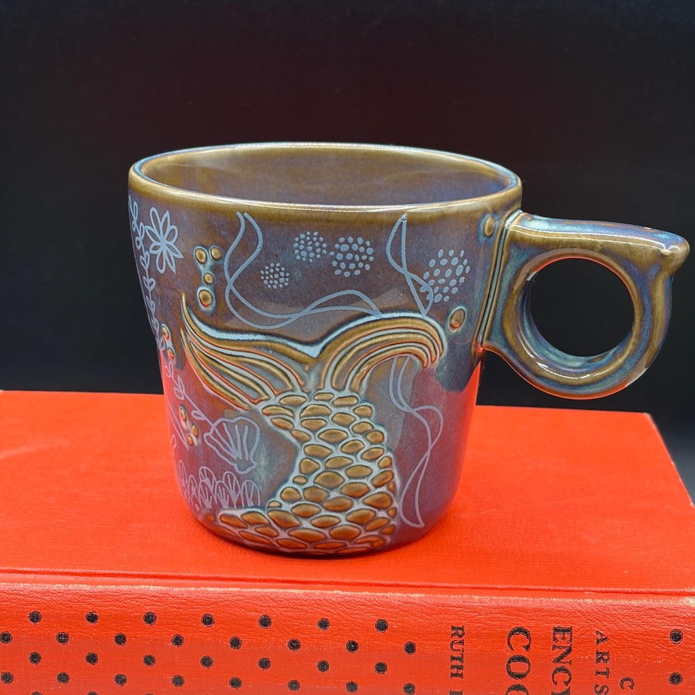 RARE 2014 Starbucks Siren’s Tail Collection Anniversary Coffee Mug Embossed